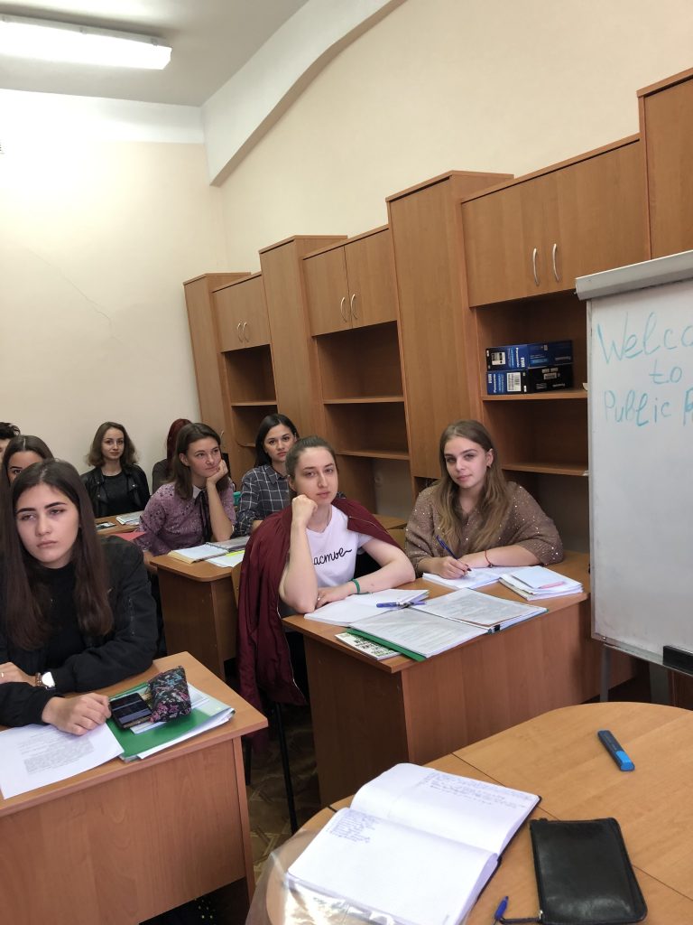 Тематическое занятие на тему: WELCOME TO PUBLIC RELATIONS