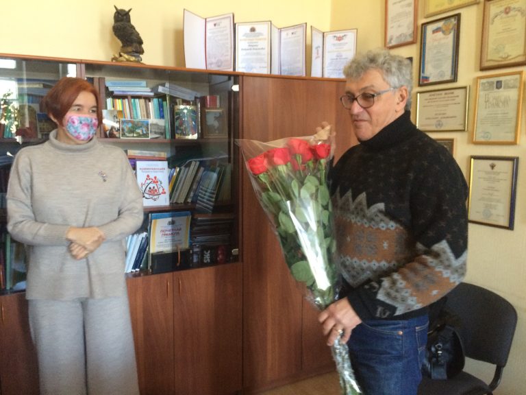 Чествование директора Института филологии КФУ им.В.И.Вернадского Петренко А.Д.